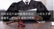 河南采花大盗杨新海伏法记：23名女子惨遭毒手，2004年被执行死刑