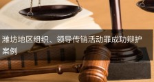 潍坊地区组织、领导传销活动罪成功辩护案例