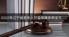 2022年辽宁省老年人权益保障条例全文