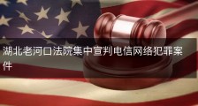湖北老河口法院集中宣判电信网络犯罪案件