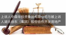上诉人中森华投资集团有限公司与被上诉人湖北徐东（集团）股份合作开发房地产合同纠纷案