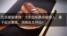 北京婚姻律师：丈夫因车祸成植物人，妻子起诉离婚，法院会支持吗？