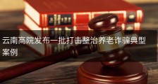 云南高院发布一批打击整治养老诈骗典型案例