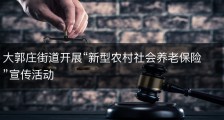 大郭庄街道开展“新型农村社会养老保险”宣传活动