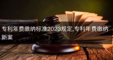 专利年费缴纳标准2023规定,专利年费缴纳新案