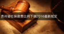 贵州省社保缴费比例下调2016最新规定