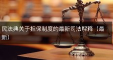 民法典关于担保制度的最新司法解释（最新）