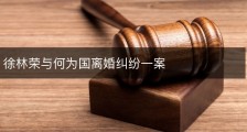 徐林荣与何为国离婚纠纷一案