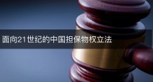 面向21世纪的中国担保物权立法